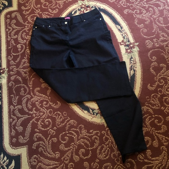 Together dark blue Straight Leg Jeans-size 18 38” round -worn once - Picture 7 of 9